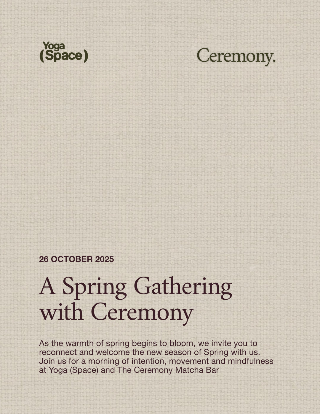 Ceremont at Yoga (Space)